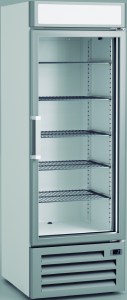 Glass door freezer